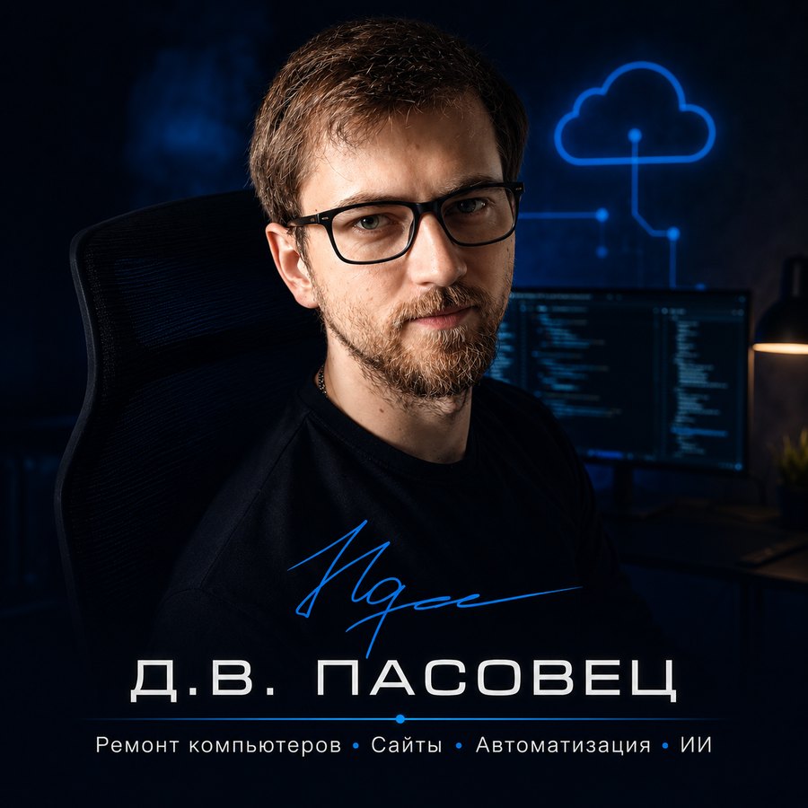 Дмитрий Пасовец — ремонт компьютеров, сайты, автоматизация, ИИ. Дрогичин